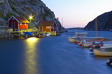 Evening at the harbour of Havstenssund, Bohuslaen, southern Sweden