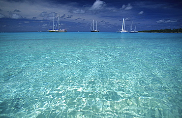 A safe anchorage for sailing boats off Direction Island, Australia