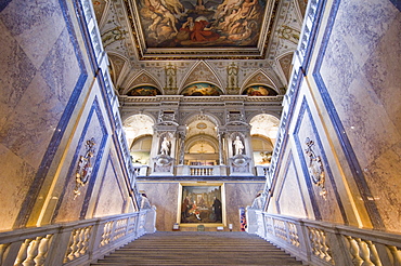 Stairs in the Natural History Museum, Museumsquartier, Vienna, Austria