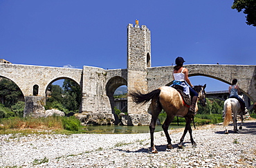 12th Century town of BesalË™, Catalonia, Spain