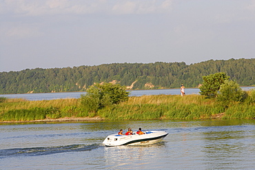 Kaunas lagoon, Memel reservoir in Kaunas, Lithuania