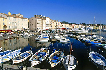 St. Tropez harbour, Cote d'Azur, Provence, France