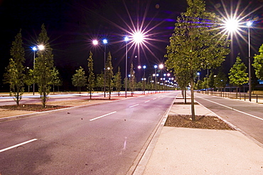 Empty street at night, Luxemburg