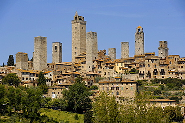 Italien, Toskana, San Gimignano, Geschlechtertürme, Panorama