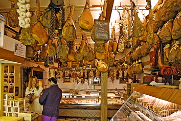 Italien, Toskana, Greve, Delikatessengeschäft Falorni
