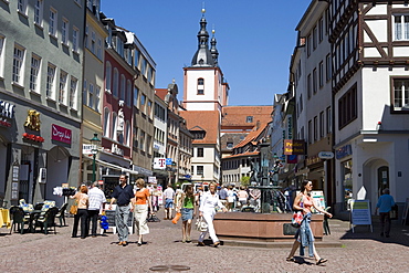 Pedestrian Mall in Downtown Fulda, Fulda, Hesse, Germany