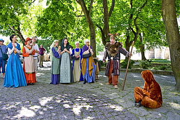 Actors in the Old Town, Tallinn, Estonia, Europe