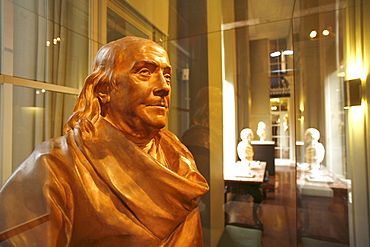 Benjamin Franklin Sculpture, Athenaeum, Boston, Massachusetts, USA