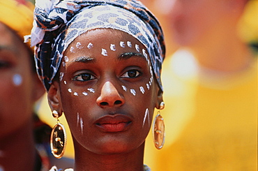 Portrait of a young woman, Madagascar, Africa