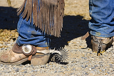 cowboy boots and barn, wildwest, Oregon, USA