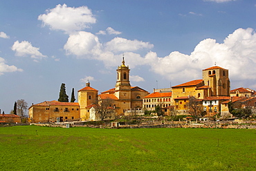 Benedictine monastery, Santo Domingo de Silos with view of the town, Castilla Leon, Spain