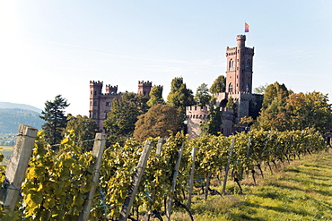 Ortenberg Castle with vintage, near Offenburg, Black Forest, Baden-Wuerttemberg, Germany