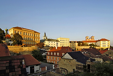 View with Jesuit Church, Litomerice, Czech Republic