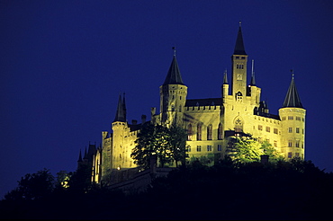 Hohenzollern Castle, Hechingen, Swabian Alb's, Baden-Wuerttemberg, Germany