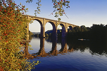 Railway viaduct, Herdecke, Ruhr Valley, Ruhr, Northrhine Westphalia, Germany