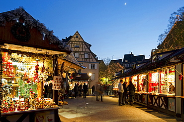 Christmas market and historic quarter, Colmar, Alsace, France