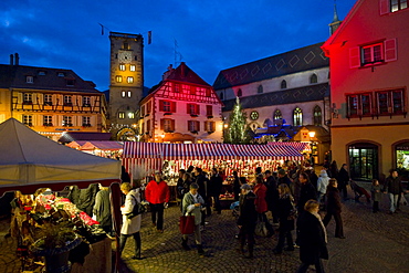 Christmas market and historic quarter, Ribeauville, Alsace, France