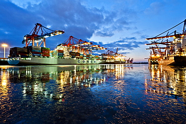 Eurokai Container Terminal, port of Hamburg, Germany