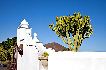 Exterior view of the museum Fundacion Cesar Manrique, Tahiche, Lanzarote, Canary Islands, Spain, Europe