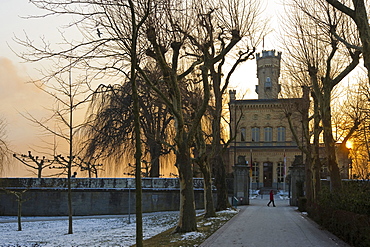 Montfort castle, Langenargen, Lake Constance, Baden-Wuerttemberg, Germany