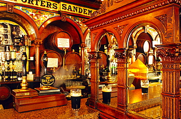 The Crown Liquor Saloon in Great Victoria Street, Belfast, County Antrim, Northern Ireland, United Kingdom, Europe