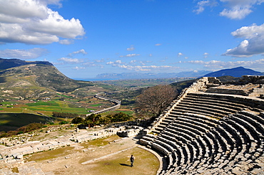 Excavations over Segesta, Trapani, Sicily, Italy