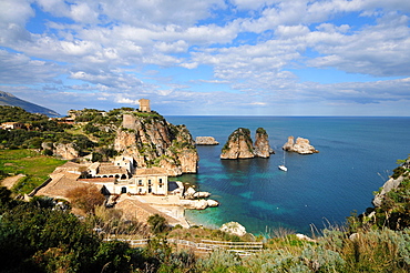 Near Scopello at Riserva Naturale Zingaro near Castellammare, Trapani, Sicily, Italy