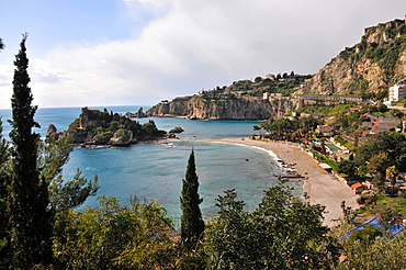 Isola Bella under Taormina, Sicily, Italy, Taormina, eastcoast, Sicily, Italy