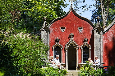 The Red House at Roccoco Gardens, Painswick, Gloucestershire, Cotswolds, England, Great Britain, Europe