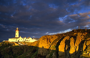 Lighthouse at Fanad Head, County Donegal, Ireland, Europe