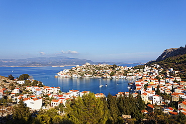 View of the seaport Kastelorizo Megiste, Dodecanese Islands, Greece, Europe