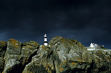 Lighthouse at Dunagree Point, Inishowen peninsula, County Donegal, Ireland, Europe