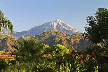 Tahtali mountain near ancient Olympos, Cirali, lycian coast, Lycia, Mediterranean Sea, Turkey, Asia