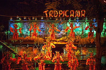 Dance performance at Tropicana cabaret club show, Havana, Havana, Cuba, Caribbean