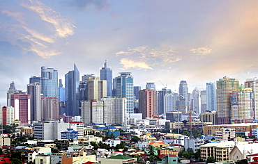 Skyline of Makati City, Manila, Philippines, Asia