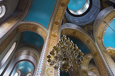 Interior of Russian Orthodox cathedral of Alexander Nevsky, Tallinn, Harjumaa, Estonia, Baltic States, Europe