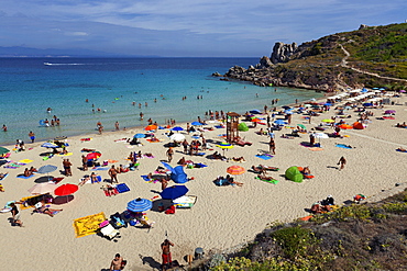 People on the beach atSanta Teresa di Gallura, Sardinia, Italy, Europe