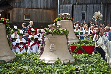 Christening of a bell, Antdorf, Bavaria, Germany