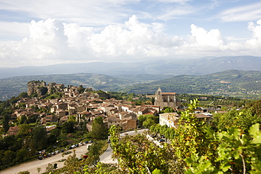 View over the valley from Saignon, B and B Chambre Avec Vue, Luberon, France