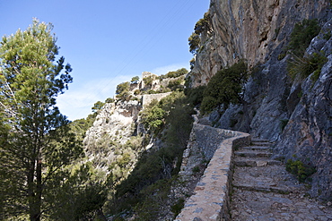 Castell d Alaro, castle Alaro, Alaro, Serra de Tramuntana, UNESCO World Nature Site, Mallorca, Spain