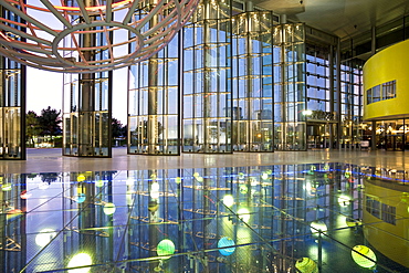 Piazza in the GroupForum, Autostadt, Wolfsburg, Lower Saxony, Germany, Europe