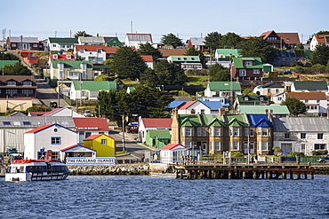 Port Stanley, captial of the Falklands, East Falkland, Falkland Islands, Malwinas, British Overseas Territory, South America, South Atlantic Ocean