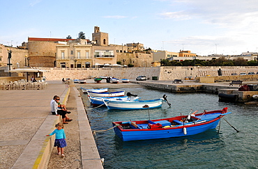 At the old harbour, Otranto in Salento, Apulia, Italy