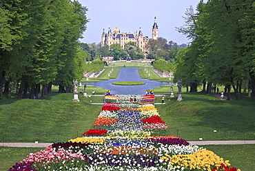 Schwerin castle and garden, Schwerin, Mecklenburg Western Pomerania, Germany, Europe