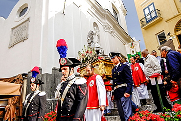 procession in Capri city, Capri, Campania, Italy