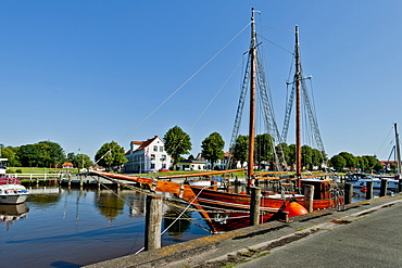 Old harbour of Toenning, Nordsee, Schleswig-Holstein, Germany