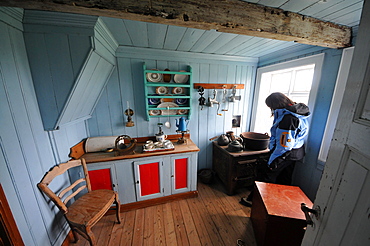 Kitchen, museum, Skogar, Rangarping eystra, Sudurland, Iceland