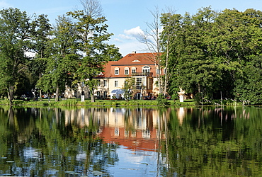 Havel castle on the banks of Havel river, Zehdenick, Land Brandenburg, Germany, Europe