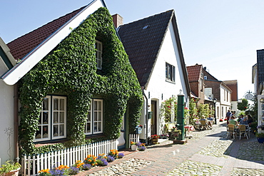 Captain's houses, Wyk, Foehr, North Frisian Islands, Schleswig-Holstein, Germany, Europe