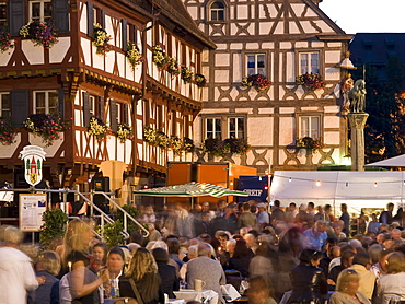 Festival in the old part of town, Forchheim, Franconia, Germany